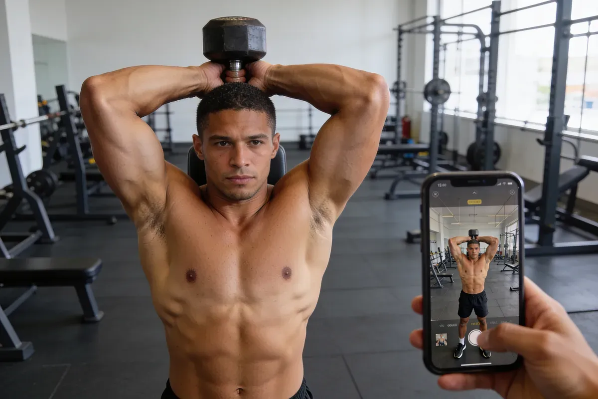 Extension nuque haltère : Comment cibler les triceps efficacement ?