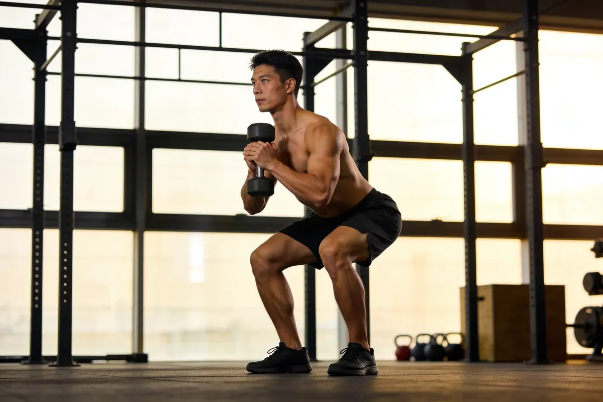 Squat gobelet : Technique et bienfaits pour les débutants ? - article musculation Gym Studio