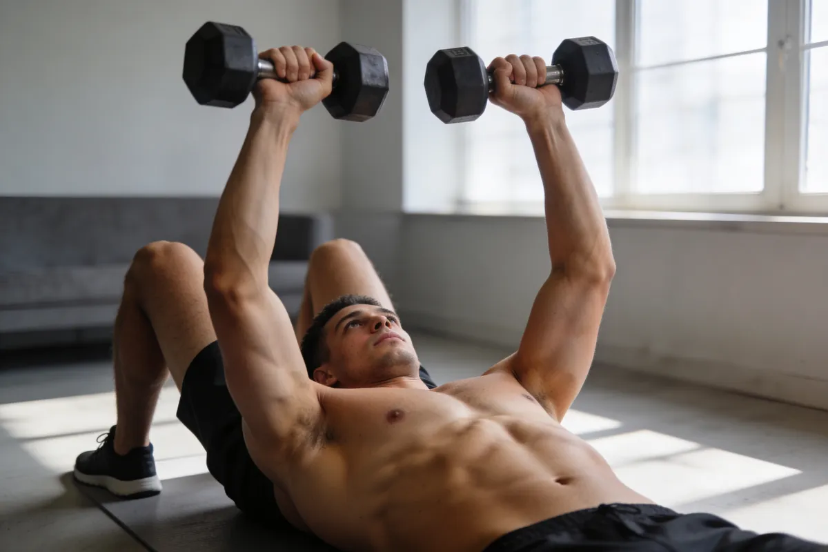 Exercices pectoraux haltères maison : 5 mouvements efficaces !